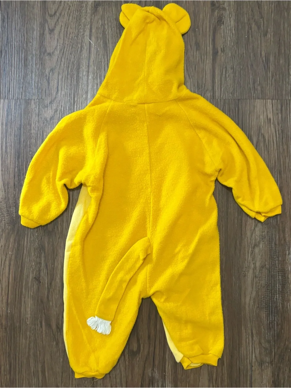 Circo Kids Lion Costume Size M Golden Plush Hooded Halloween Jumpsuit Tail